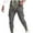 Gray, variant on Zylanna Men's Cargo Pants, Multi-Pockets Jogger Solid Color Elastic Waist Casual Pants for Outdoor Wine