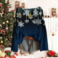 thumbnail image 5 of Christmas Sweaters for Women Knit Casual Round Neck Long Sleeve Loose Comfy Xmas Graphic Fashion Holiday Pullover Tops (M, Multicolor), 5 of 5