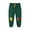 B Green, variant on NAISIBABY Boys Sweatpants, Prints Drawstring Cotton Daily Casual Pants Navy 5T