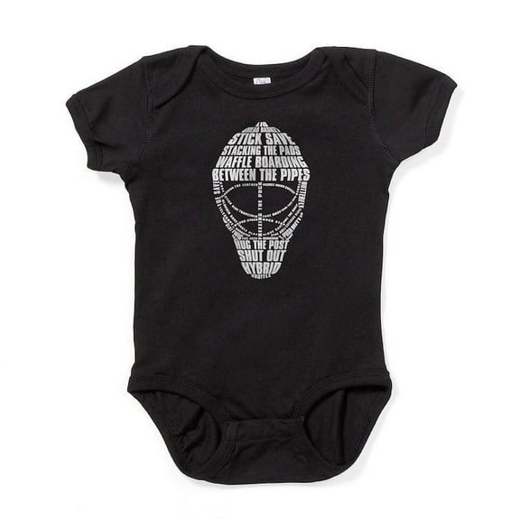 CafePress - Hockey Goalie Mask Typography - Cute Infant Bodysuit Baby Romper - Size Newborn - 24 Months