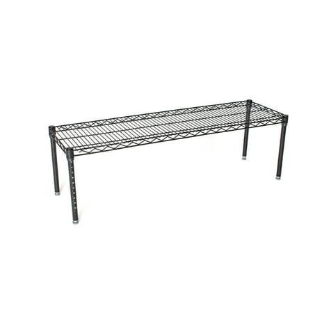 

18 Deep x 48 Wide x 14 High Black Stationary Dunnage Rack