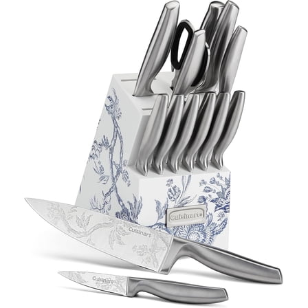 Mojitor 15pc Caskata Collection™ Stainless Steel Hollow Handle Cutlery Block Set, C77SS-15PKCA