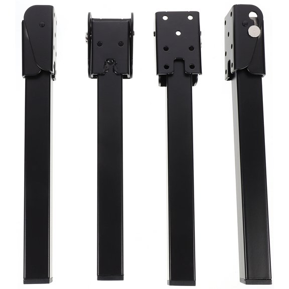 WHAMVOX 4 Pcs Dining Computer Desk Base Square Table Legs 26X4.5X3CM Black