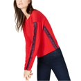thumbnail image 2 of Michael Kors Logo-Tape Camiseta básica para mujer, rojo, grande, 2 of 2