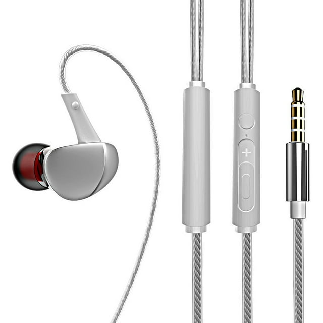 Opolski 3.5mm Plug Universal Wired In-Ear Earphone Heavy Bass Sports Headphone with Mic