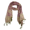 thumbnail image 4 of Peach Couture Elegant Reversible Paisley Pashmina Shawl Wrap, 4 of 10