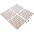 thumbnail image 3 of AquaStar 24101 24" Square Frame with Four 12" Square Flat Grates - White, 3 of 7