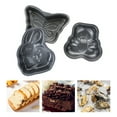 thumbnail image 7 of Walbest 4 Inch Carbon Steel Baking Tray, Non-stick Heart-shaped/Round/Square/Cartoon Pattern Non-sticky Fashion Bakeware Cake Tray Baking Tool, 1Pc, 7 of 7