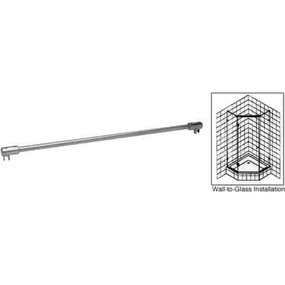 Crl Chrome 51 Frameless Shower Door Fixed Panel Glass To Support Bar For 3 8 1 2 Thick
