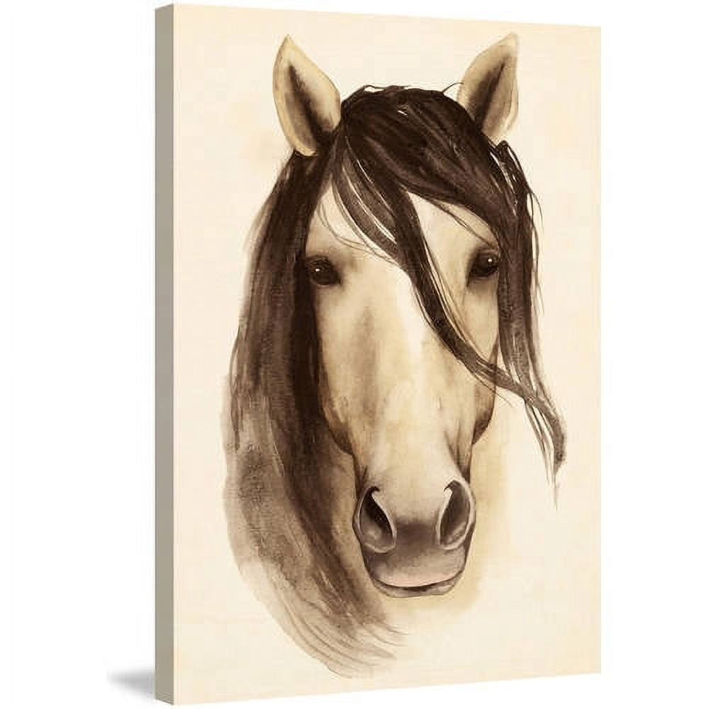 Marmont Hill "Horse Bangs" Painting Print on Wrapped Canvas