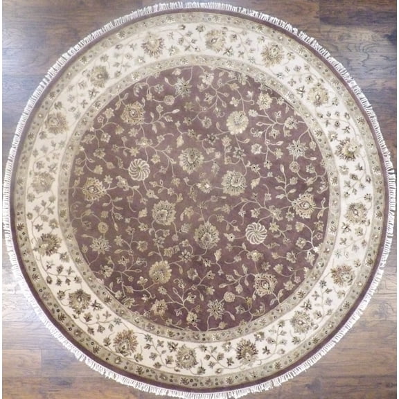 Wahi Rugs Hand Knotted Jaipur S/W Kashan 9'0"x9'0" -w502