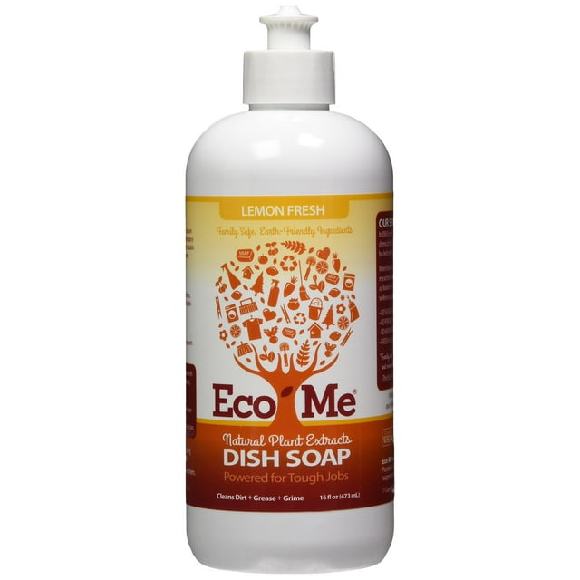 Eco-Me - Jabón Para Platos Fresco De Limón 16 Oz