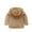 Brown, variant on FRSASU Toddler Kids Baby Grils Boy Ear Zipper Solid Thick Hooded Coat Warm Outwear White 18-24 Months