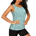thumbnail image 2 of Easygdp Geometric Elements Women's Workout Tank Top, Running Top, Hiking Shirt, Quick-Dry for Running, Yoga, Hiking - Medium, 2 of 9