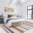 thumbnail image 2 of Minimalist Colorful Stripes Rug 4x7ft Area Rugs Creative Modern Art Rugs Non Slip Machine Washable Indoor Throw Carpet for Living Room Bedroom Study Office Entrance Foyer, 2 of 6