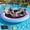 Purple, variant on TULILLO 8FT Round Inflatable Float Ring for Adults, Heavy Duty Hammock Pool Lounger with Pump, for Lake, Ocean & Pool, Purple
