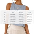 thumbnail image 2 of YUGYXL Womens Gingham Crop Tank Tops Spring Summer Sleeveless Vest Top Blue S, 2 of 4