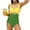 Green, variant on Girls Swimsuit V Neck Cute Two Piece Bikini Sets Fashion Beach Surfing Bathing Suit Summer Trendy Vacation Swin Suit 3-14 Years
