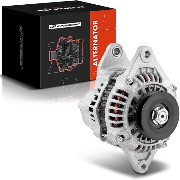 A-Premium Alternator Compatible with Caterpillar 236D, 242D, 246D, 257D, 259D, 262D, 277D, 279D, 287D, 289D, 12V 80Amp Clockwise 1-Groove Pulley, Replace# 397-9953, A5TA8277
