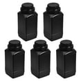 thumbnail image 1 of Unique Bargains Plastic Lab Chemical Reagent Bottle, 1000ml/ 34oz Wide Mouth Sample Sealing Liquid/Solid Storage Bottles, Black 5 pcs, 1 of 3