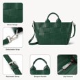 thumbnail image 3 of Woven Tote Bag for Women Top Handle Purses and Handbags Shoulder Crossbody Purse With Zipper, 3 of 6