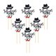 thumbnail image 1 of 6x Cake Topper Card Decoration Supplies para 40 Yuyangstore Toppers de magdalenas hawaianas, 1 of 8