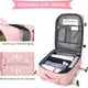 thumbnail image 4 of Mochila Viaje Cabina Avion 40x20x25 Mujer Ryanair Maleta para Cabina de avion Equipaje de Mano 45x36x20 Easyjet Mochila de Senderismo Mochila para Portatil Impermeable hombre con Cargador USB(rosa), 4 of 8