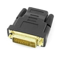 thumbnail image 1 of Adaptador  negro tono dorado DVI-I Doble Enlace 24+5 macho a conector hembra, 1 of 1