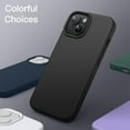 thumbnail image 6 of JETech Silicone Case for iPhone 13 Mini 5.4-Inch, Silky-Soft Touch Full-Body Protective Phone Case, Shockproof Cover with Microfiber Lining (Black), 6 of 6