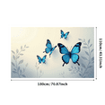 thumbnail image 3 of LUUFILx Blue Butterfly Banner Backdrop Wall Hanging Decor Party Events Photography Props Background Home Decor Birthday Decoration Art Display, 3 of 9