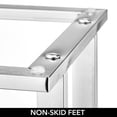 thumbnail image 3 of mDesign Metal Tall 2-Tier Free-standing Bathroom Towel Rack - Chrome, 3 of 6