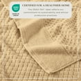 thumbnail image 3 of Great Bay Home Quick Dry Diamond Waffle 4 Piece Bath Towel Set, Oatmeal, 3 of 6
