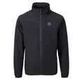 thumbnail image 2 of Men's Cutter & Buck  Black Boise State Broncos Big & Tall Charter Eco Knit Recycled Full-Zip Jacket, 2 of 3