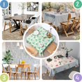 thumbnail image 4 of 42x42 Inch Waterproof Square Tablecloth, Thickened Polyester Table Cover for Dining & Parties, Floral Print, 4 of 6