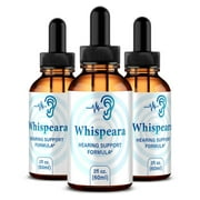 (3 Pack) Whispeara Drops - Advanced Ear Support, Natural Formula to Promote Inner Ear Health, Tinnitus Supplement for Ringing, Official Auditory Liquid, Whis Peara Reviews (90 Servings)