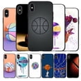 thumbnail image 2 of Coque de téléphone en silicone noir avec motif de basket-ball, étui de protection pour iPhone 12 Poly XS Max 5 5S SE 2020 6 6S PLUS 7 8 X 11Pro Max 11 qiuyongming unisex, 2 of 2