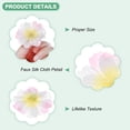 thumbnail image 2 of Uxcell 50 Paquete Cabezas de Flores Artificiales Cabeza de Ciruelo de Seda Falsa Blanco Rosa, 2 of 7