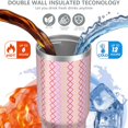thumbnail image 3 of Modern 30oz Handheld Travel Tumbler with Handle – Double Wall Stainless Steel Insulated Cup, Flip Straw Lid, Leak-Proof & BPA-Free for Hot and Cold Drinks – Durable Coffee & Juice Mug White, 3 of 7