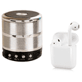 thumbnail image 1 of Bocina para celular gris con radio FM mas audifonos, 1 of 5