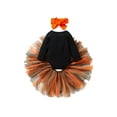 thumbnail image 2 of Halloween Toddler Baby Girls Hoodie Outfits Pumpkin Long Sleeve Tops+Tutu Skirt Dress Clothes Set, 2 of 9