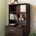 thumbnail image 2 of Scranton & Co Storage Hutch with Two Shelves Engineered Wood Noble Elm, 2 of 6