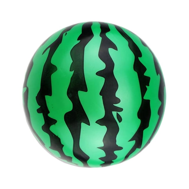 WHAMVOX 1Pack Inflatable Watermelon Shaped Beach Toy for Childrens Outdoor Games 9 Inch Pvc