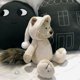 thumbnail image 3 of Gato de civeta de peluche de 13,7 pulgadas Juguete de peluche de animal de peluche duradero oso de fresa  Juguete, 3 of 3