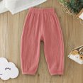 thumbnail image 2 of Gibobby Boys Pants Toddler Boys Pants Lightweight Trousers 12 Months 2T 3T 4T 5T Kids Winter Casual Solid Sweatpants With Drawstring Toddler Pull On Pants(3-4 Years,Pink), 2 of 6