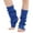 Blue, variant on Manxivoo Leg Warmers Long Leg Warmer Womens Men 80S Party Ribbed Knit Dance Sports Leg Warmer Boot Socks Grey