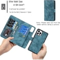 thumbnail image 4 of Wallet Case Compatible with iPhone 12 Pro/iPhone 12 Case,[6 Card Slots] [Wrist Strap] [Stand Feature] Detachable 2 in 1 Magnetic Leather Cover Shockproof Slim Case for iPhone 12 Pro,6.1" Blue, 4 of 18