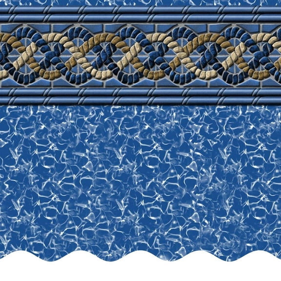 SmartLine 21' Round Mystri Gold Standard Bead Above Ground Swimming Pool Liner, 52" Height, 25 Gauge