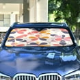 thumbnail image 4 of Yayeee Car Windshield Sun Shade Universal Fit Front Visor Protector, Purple Retro Flower, 4 of 8