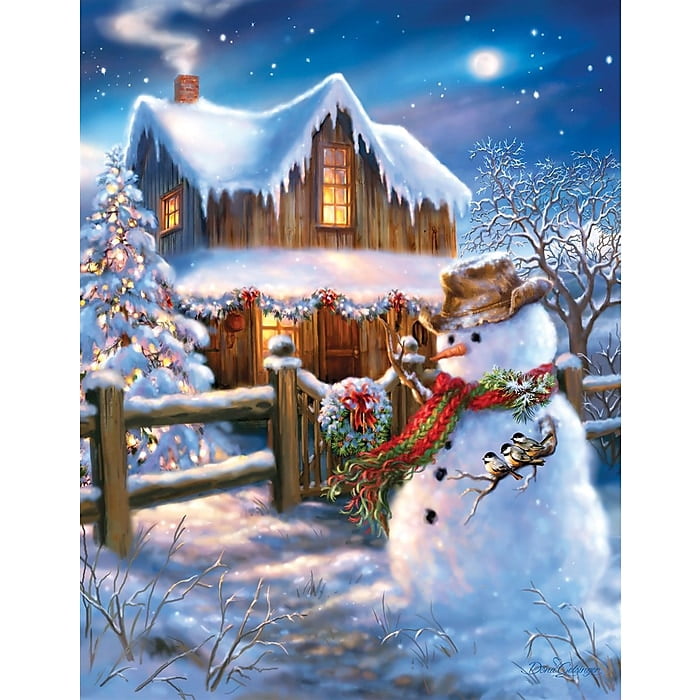 HXMARS Christmas Jigsaw Puzzles 500 Piece Christmas Candy Town 