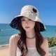 thumbnail image 4 of Sombrero de pescador con protección solar y circunferencia de la cabeza de 56-58 cm, sombrero para el sol de verano para mujer, sombrero para el sol con patrón de amor, 4 of 5